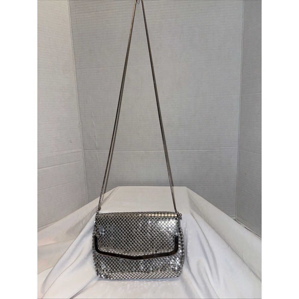 Silver Carlyle  Metal Mesh Sequence, Evening Purse/Bag  Shoulder Chain